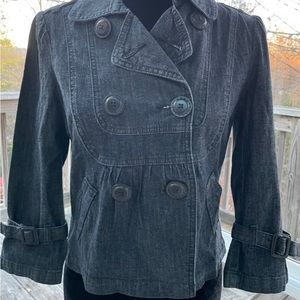 American Rag jackets (2) one is purple size S, one is dark denim size M